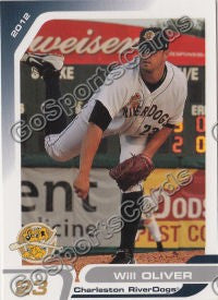 2012 Charleston Riverdogs Will Oliver