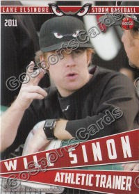 2011 Lake Elsinore Storm Will Sinon