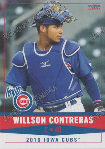 2016 Iowa Cubs Willson Contreras