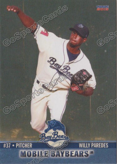 2013 Mobile BayBears Willy Paredes