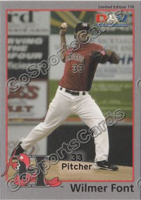 2010 Hickory Crawdads DAV Wilmer Font