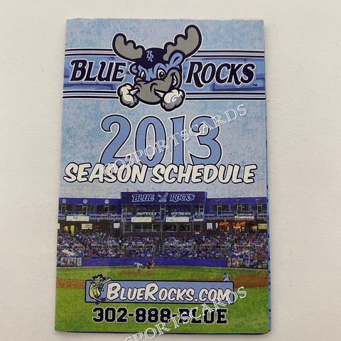 2013 Wilmington Blue Rocks Pocket Schedule C