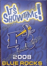 2008 Wilmington Blue Rocks Pocket Schedule