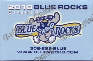 2010 Wilmington Blue Rocks Pocket Schedule