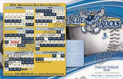 2011 Wilmington Blue Rocks Magnet Pocket Schedule #1
