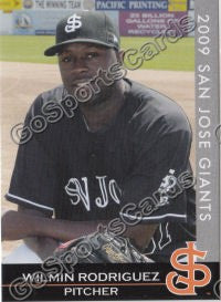 2009 San Jose Giants Wilmin Rodriguez