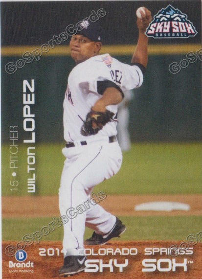 2014 Colorado Springs Sky Sox Wilton Lopez