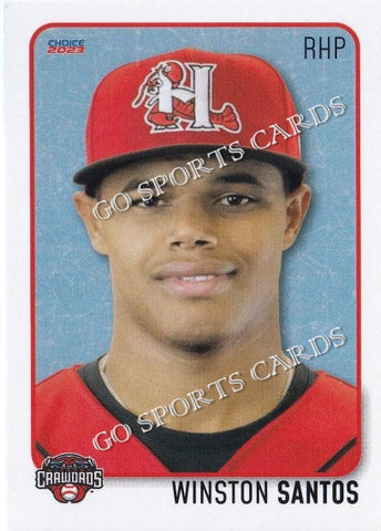 2023 Hickory Crawdads 1st Winston Santos