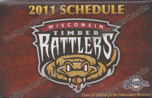 2011 Wisconsin Timber Rattlers Pocket Schedule