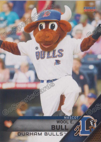 2017 Durham Bulls Wool E Bull Mascot