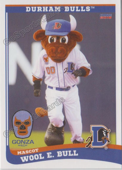 2018 Durham Bulls Wool E Bull Mascot