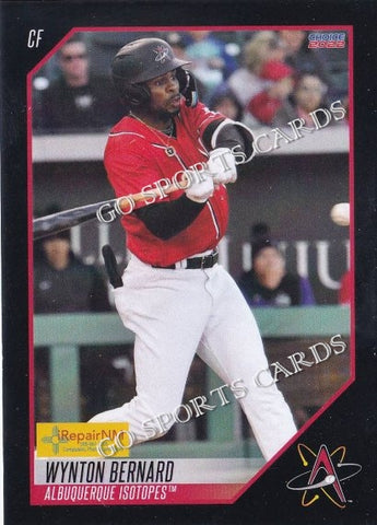 2022 Albuquerque Isotopes SGA Wynton Bernard