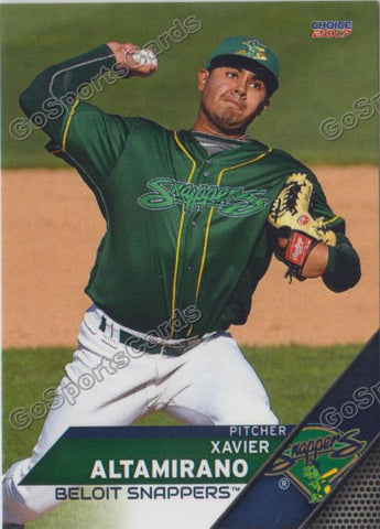 2017 Beloit Snappers Xavier Altamirano