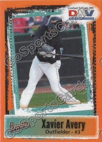 2011 Bowie Baysox DAV Xavier Avery