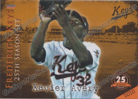 2013 Frederick Keys 25 Anniversary Xavier Avery