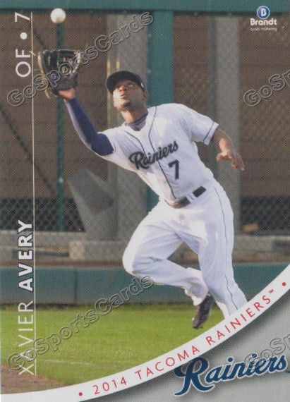 2014 Tacoma Rainiers Xavier Avery