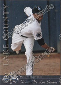 2012 Lake County Captains Xavier De Los Santos