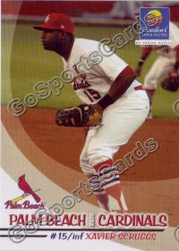 2010 Palm Beach Cardinals Xavier Scruggs