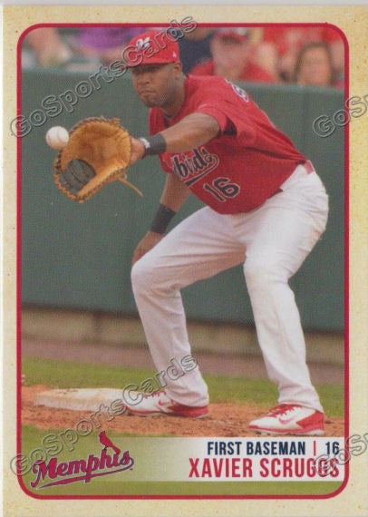 2014 Memphis Redbirds Xavier Scruggs