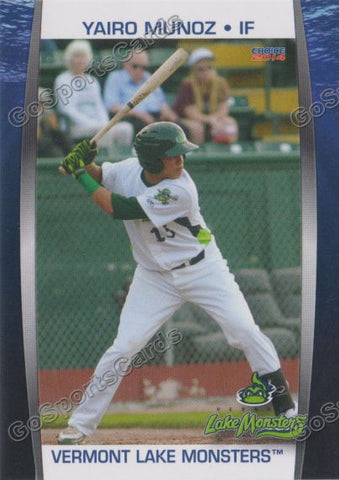2014 Vermont Lake Monsters Yairo Munoz