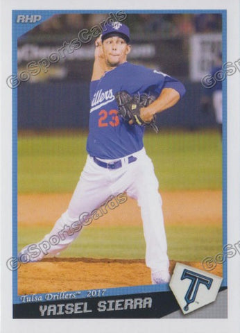 2017 Tulsa Drillers Yaisel Sierra