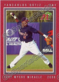 2008 Fort Myers Miracle Yancarlos Ortiz