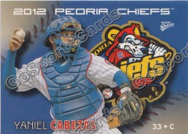 2012 Peoria Chiefs Yaniel Cabezas