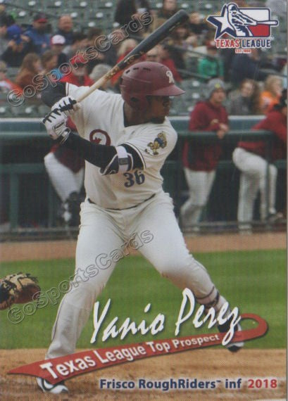 2018 Texas League Top Prospects Yanio Perez