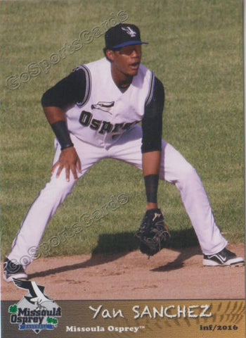 2016 Missoula Osprey Yan Sanchez