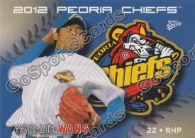 2012 Peoria Chiefs Yao Lin Wang