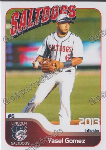 2013 Lincoln Saltdogs Yasel Gomez