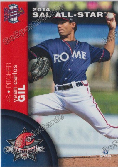 2014 South Atlantic League All Star SD Yean Carlos Gil