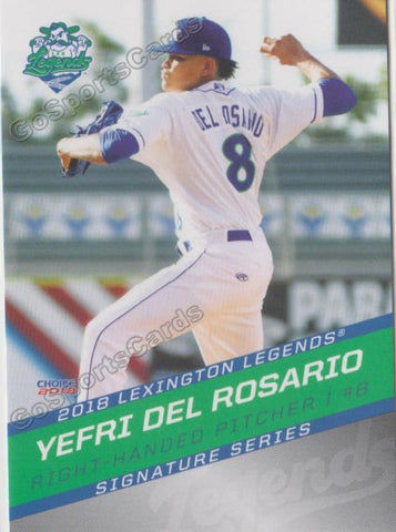 2018 Lexington Legends Yefri Del Rosario