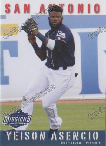 2015 San Antonio Missions Yeison Asencio