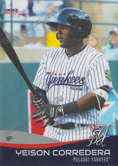 2017 Pulaski Yankees Yeison Corredera