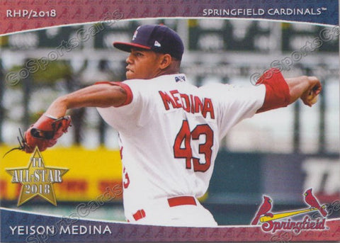 2018 Springfield Cardinals SGA Yeison Medina