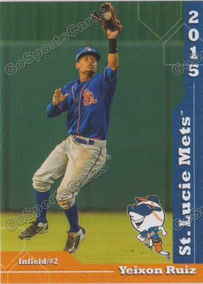 2015 St Lucie Mets Yeixon Ruiz