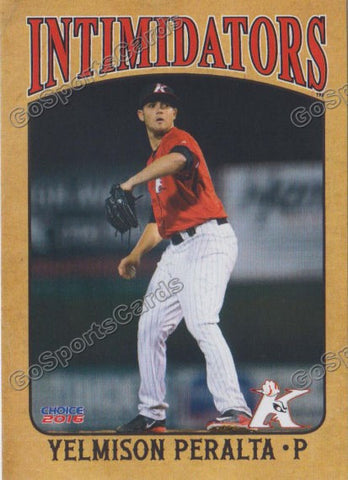  2016 Kannapolis Intimidators Yelmison Peralta