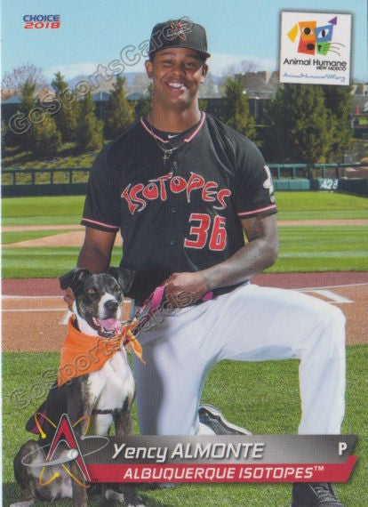 2018 Albuquerque Isotopes SGA Yency Almonte