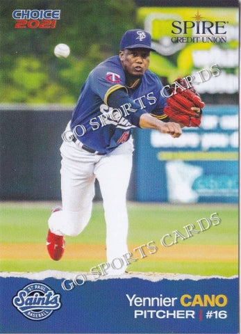 2021 St Paul Saints SGA Yennier Cano