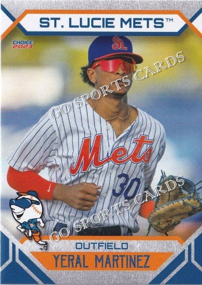 2023 St Lucie Mets Yeral Martinez – Go Sports Cards