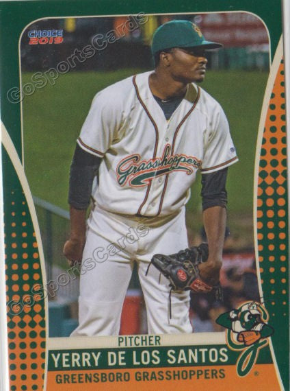 2019 Greensboro Grasshoppers Yerry De Los Santos