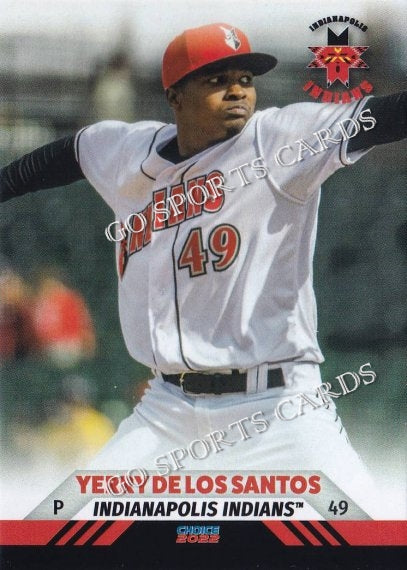 2022 Indianapolis Indians Yerry De Los Santos