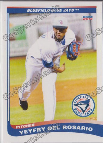 2013 Bluefield Blue Jays Yeyfry Del Rosario