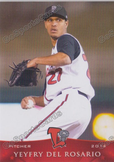 2014 Lansing Lugnuts Yeyfry Del Rosario