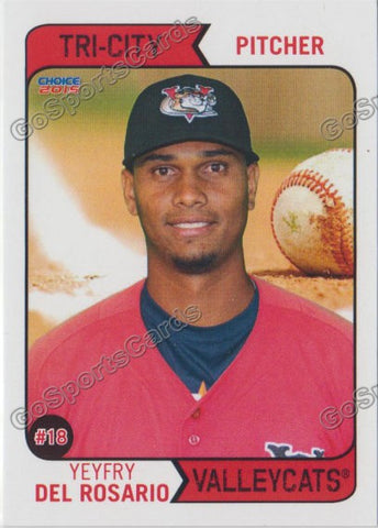2015 Tri City ValleyCats Yeyfry Del Rosario