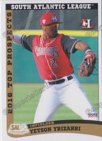 2016 South Atlantic League Top Prospect Yeyson Yrizarri