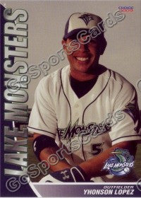 2009 Vermont Lake Monsters Yhonson Lopez