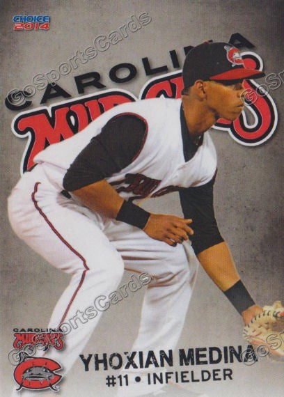 2014 Carolina Mudcats Yhoxian Medina