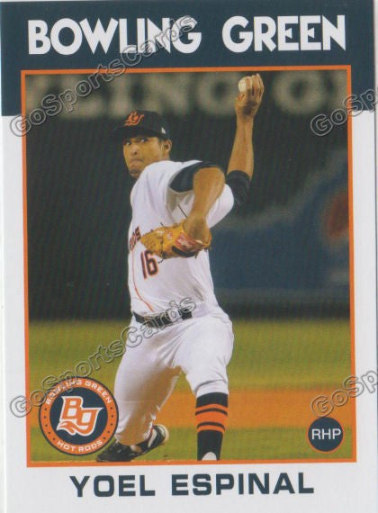2016 Bowling Green Hot Rods Yoel Espinal